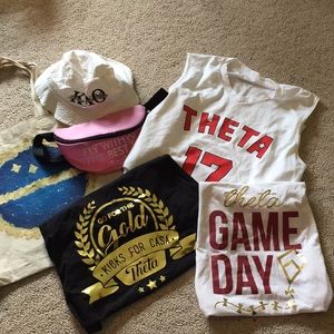 Theta gameday bundle KAO kappa alpha theta gold